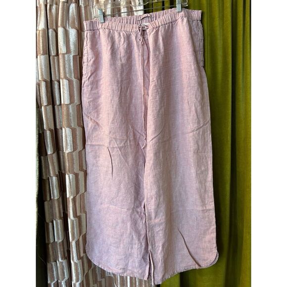 Poetry Linen Wide Leg Pull On Pants Size 14 - Picture 1 of 4